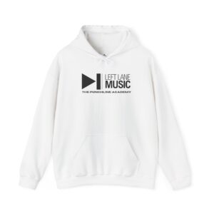 Left Lane Music White Unisex Hoodie