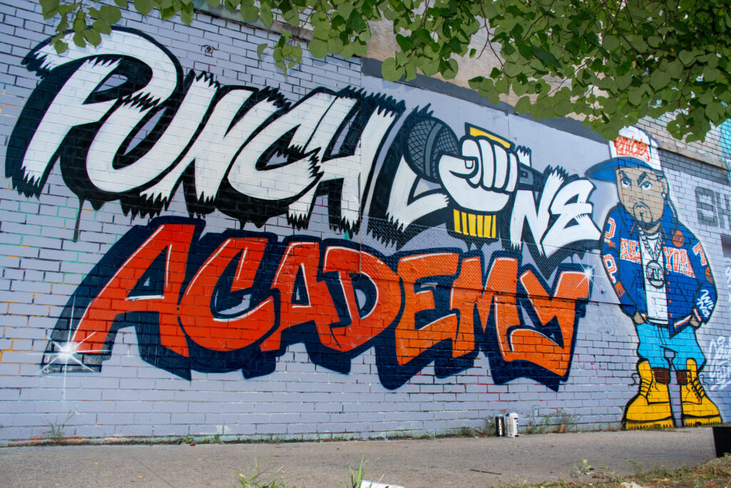 The Punchline Academy has officially been immortalized in the Bronx with a new mural painted by graffiti artist Jaek El Diablo